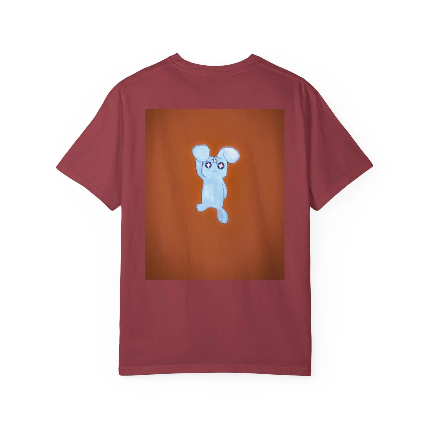 ‘ Blue ‘ Unisex Garment - Dyed Graphic T - Shirt Printify