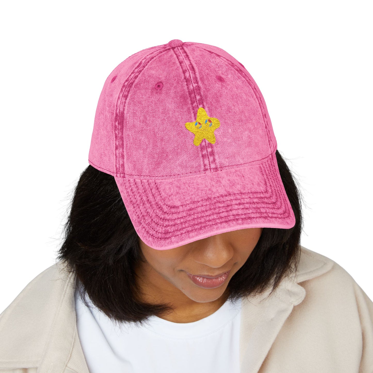 ‘ILYSM’ Embroidered Vintage Cap — Distressed
