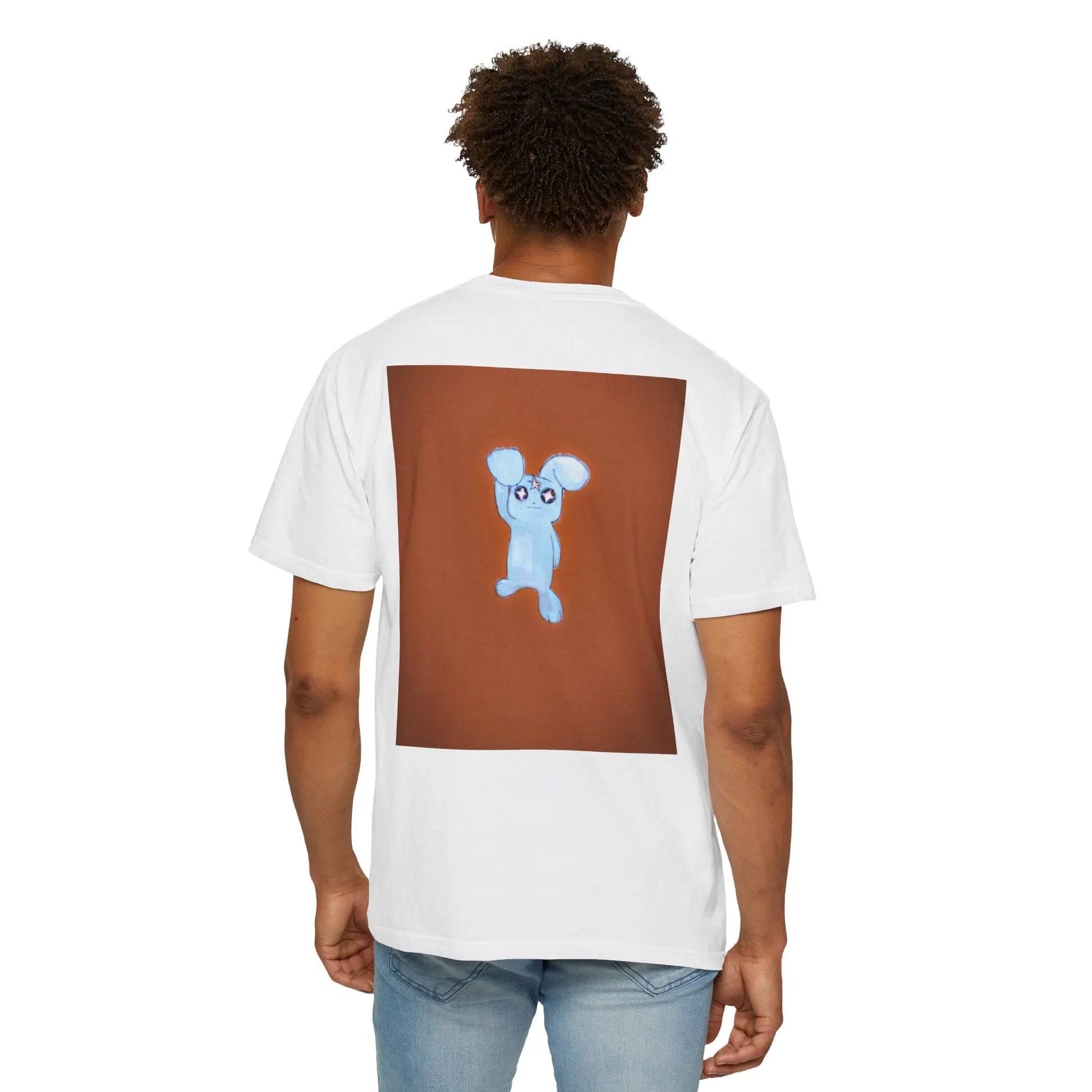 ‘ Blue ‘  Unisex Garment - Dyed Graphic T - Shirt Printify