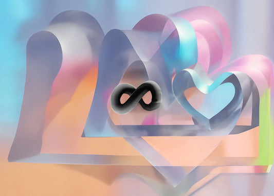 ' heaven opens up as i tell you that i'll love you forever ' print on specialty paper starmugen