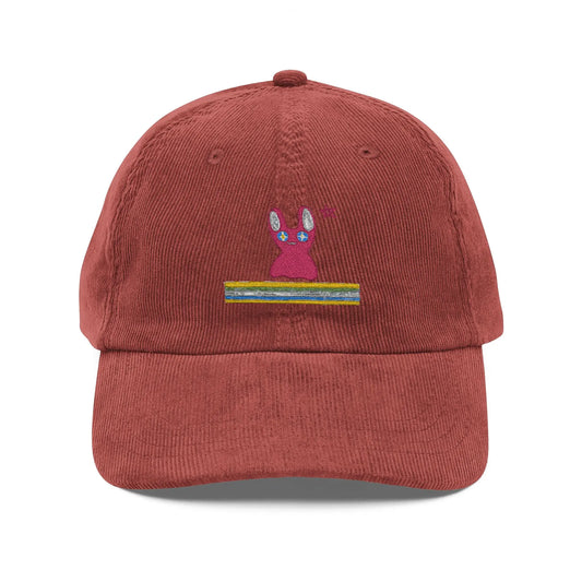 ‘ mugen’  Vintage Corduroy Cap (Embroidered) Printify